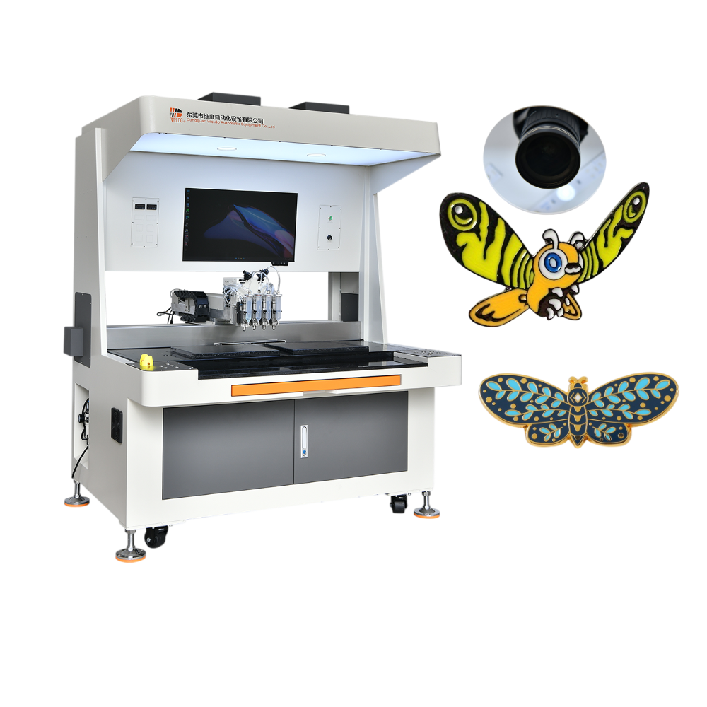 Custom   enamel pin badge   filling machine
